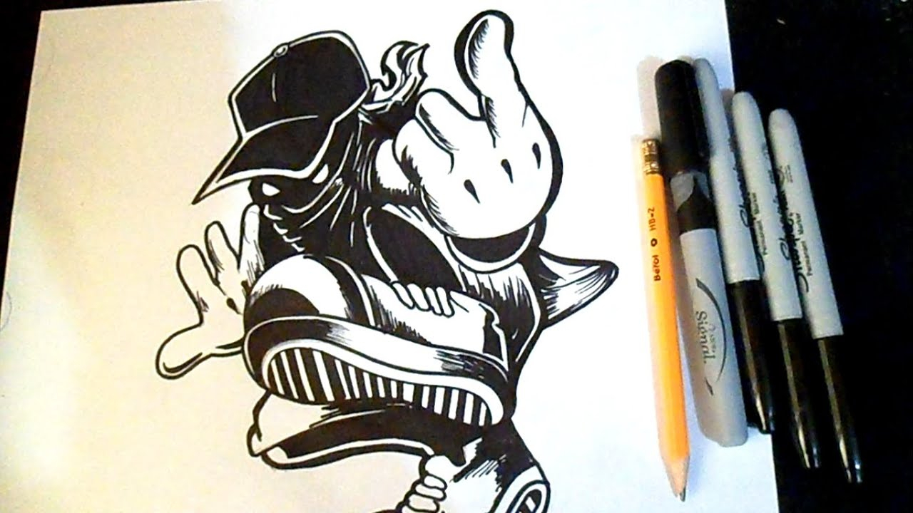 Comment Dessiner Un Personnage Avec Un Chapeau | Graffiti à Comment Dessiner U