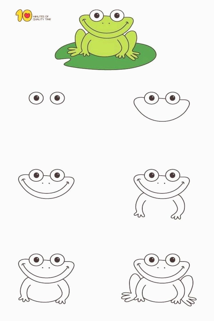 Comment Dessiner Une Grenouille Étape Par Étape Pour Les serapportantà Dessin 3D Facile Etape Par Etape