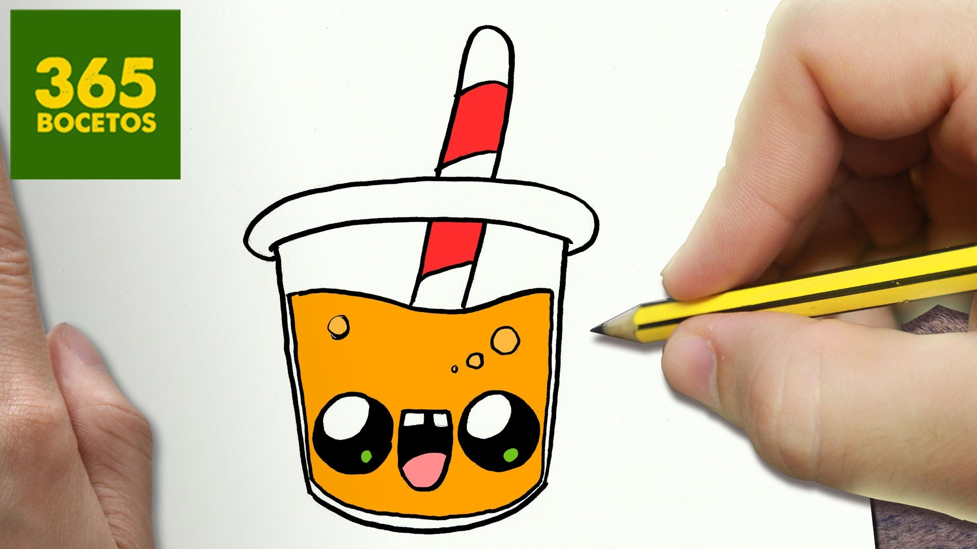 Como Dibujar Zumo De Naranja Kawaii Paso A Paso - Dibujos encequiconcerne Dessin Kawai