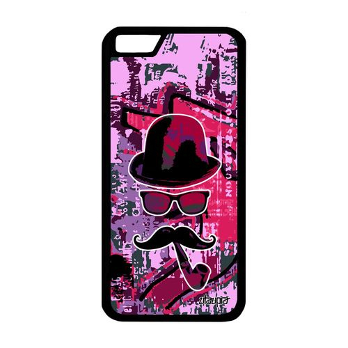 Coque Iphone 6 6S Silicone Monsieur Moustache Fille Graf dedans Iphone 6 Dessin