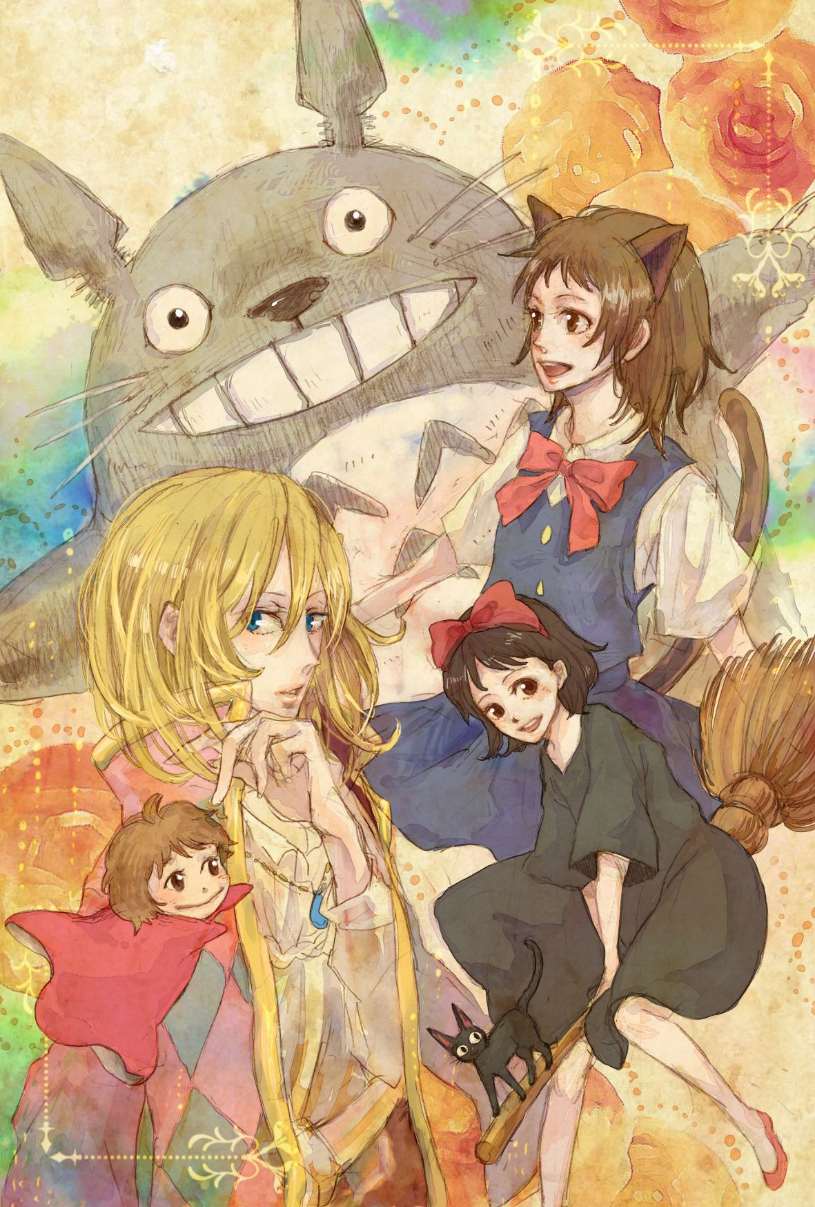 /Cross-Over/#402581 - Zerochan | Studio Ghibli Movies intérieur I See You Dessin Animé,