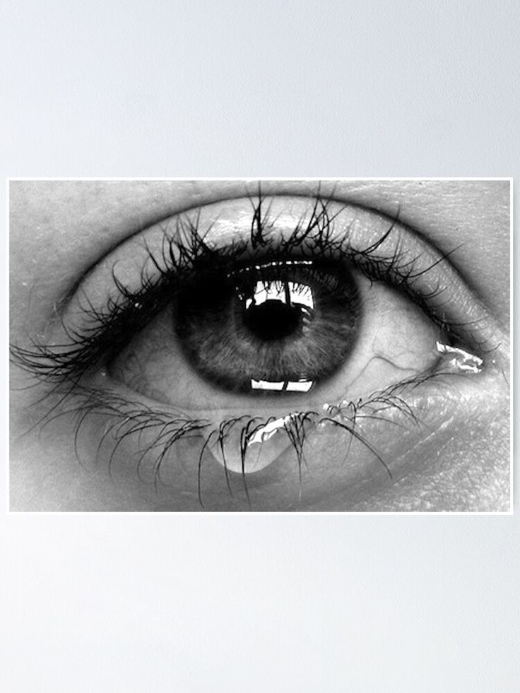 Crying Eye Poster By Abigailminchew | Oeil Qui Pleure à Dessin Yeux,