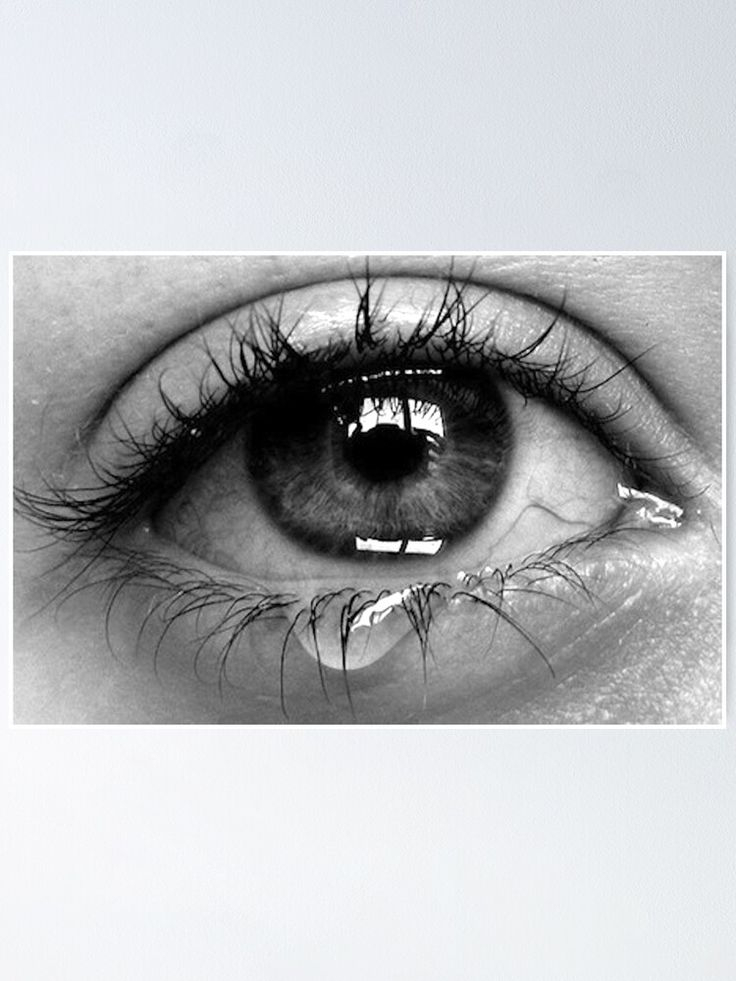 Crying Eye Poster By Abigailminchew | Oeil Qui Pleure encequiconcerne Dessin Yeux