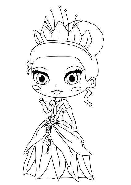 Cute Kawaii Disney Princess Coloring Pages - Animationsa2Z avec Coloriage Kawaii Disney