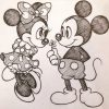 Cute Love Coloring Pages En 2020 | Dessin Mickey, Dessins intérieur Dessin Kawaii Mickey,