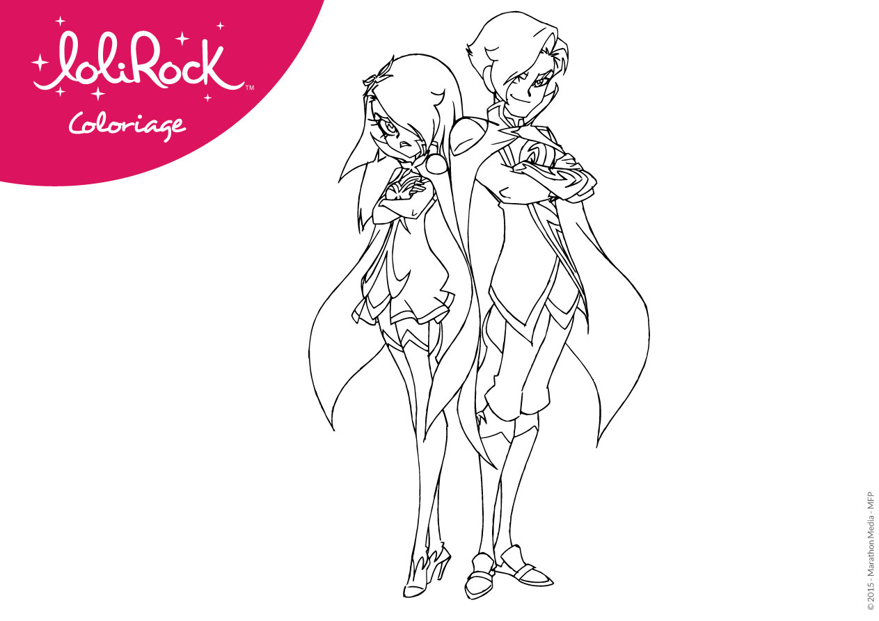 Раскраски Лолирок Мефисто И Праксина - Раскраски Лолирок à Coloriage Des Lolirock