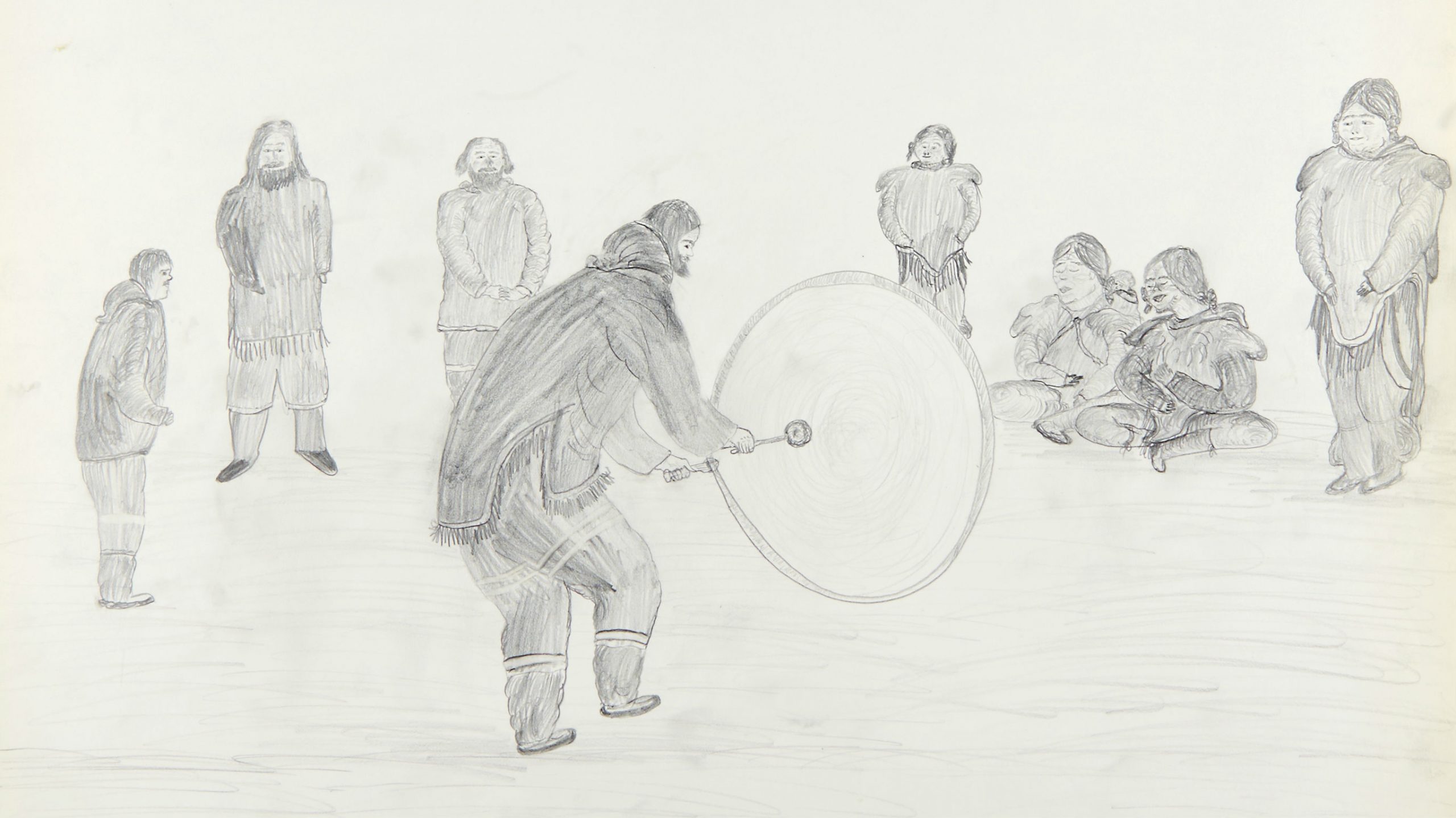 D&amp;#039;Anciennes Illustrations D&amp;#039;Inuits Du Nord Canadien Font L intérieur Dessin Touchant