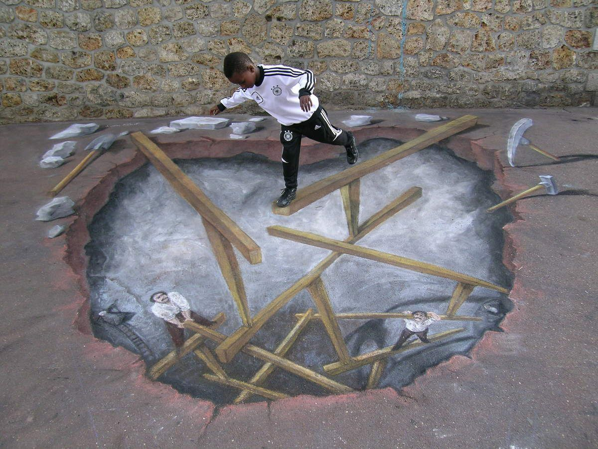 Dessin 3D Street Art - Solweig Von Kleist concernant Dessin 3D