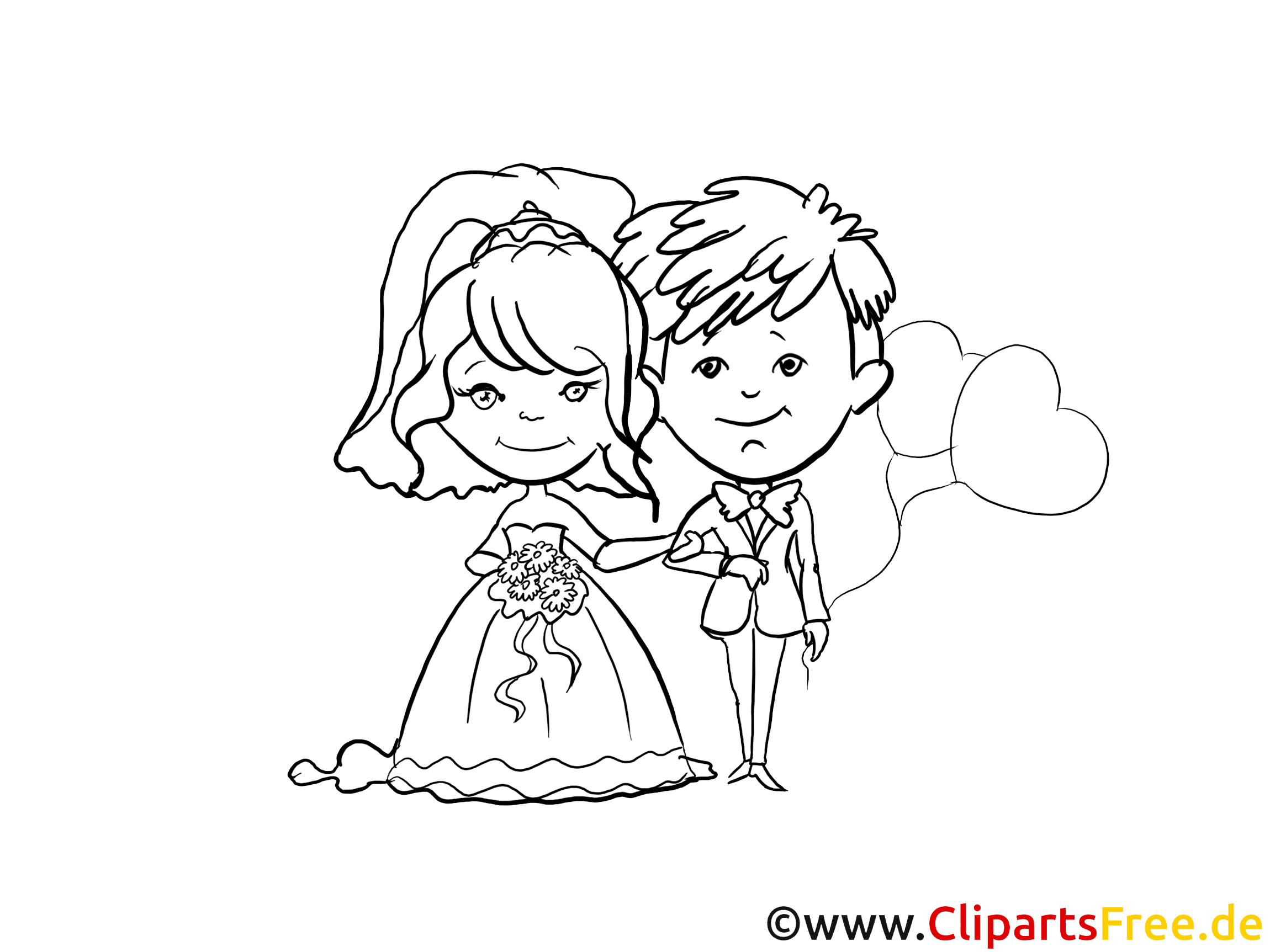 Dessin À Colorier Couple - Mariage Images - Mariage Dessin dedans Coloriage Dessin Mariage