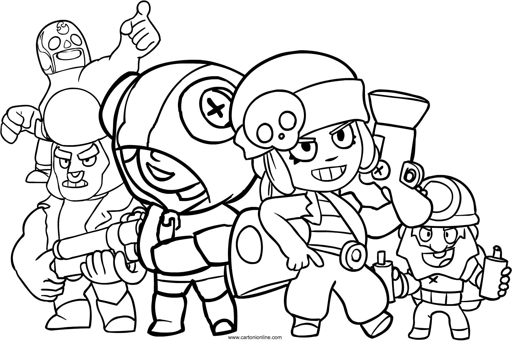 Dessin A Imprimer Brawl Stars Ricochet - Dessin Coloriage tout Coloriage Vlog,