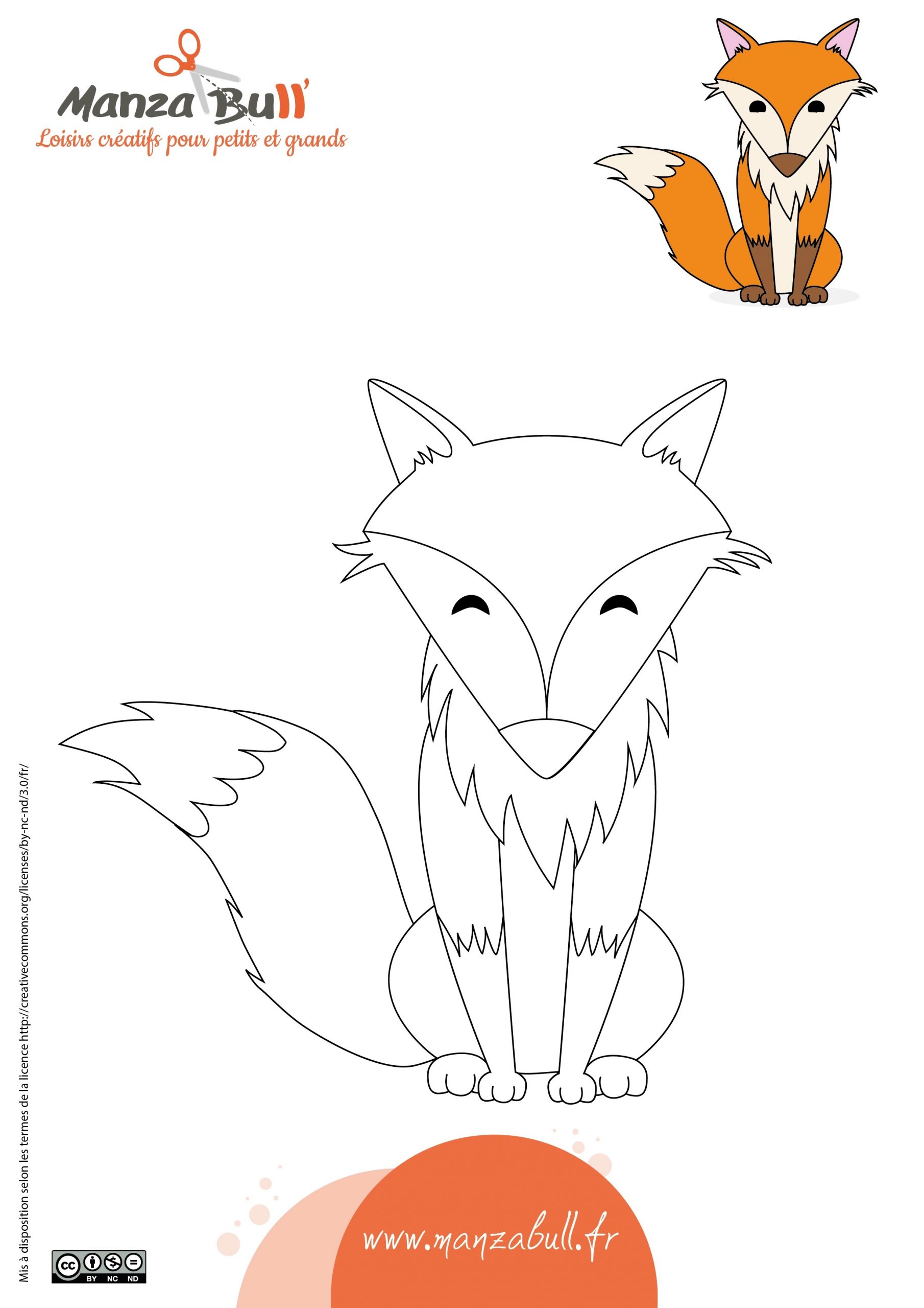 Dessin À Imprimer: Coloriage A Imprimer Gratuit Renard concernant Coloriage Renard