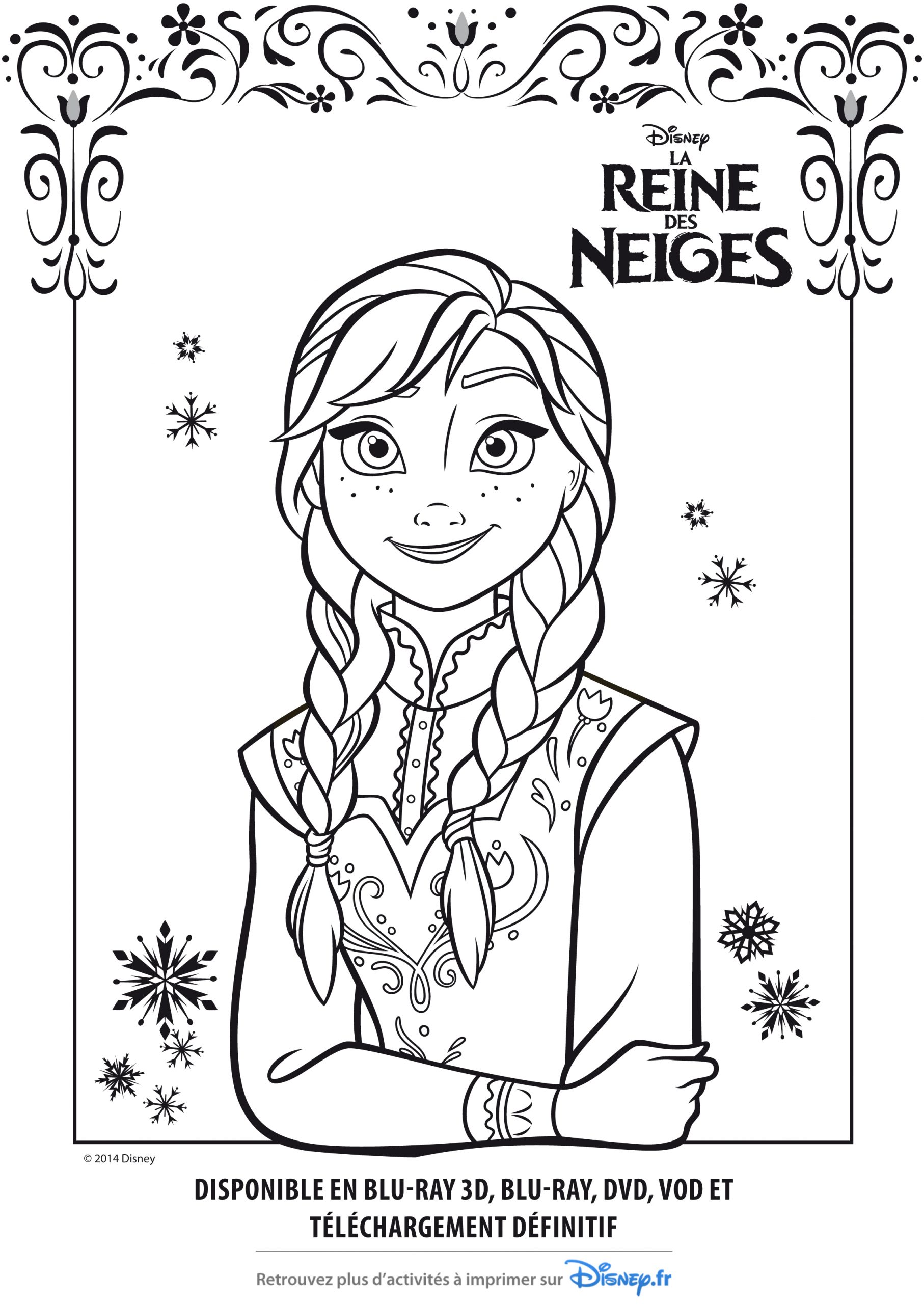 Dessin À Imprimer: Coloriage A Imprimer La Reine Des Neiges 2 destiné Coloriage Reine Des Neiges 2