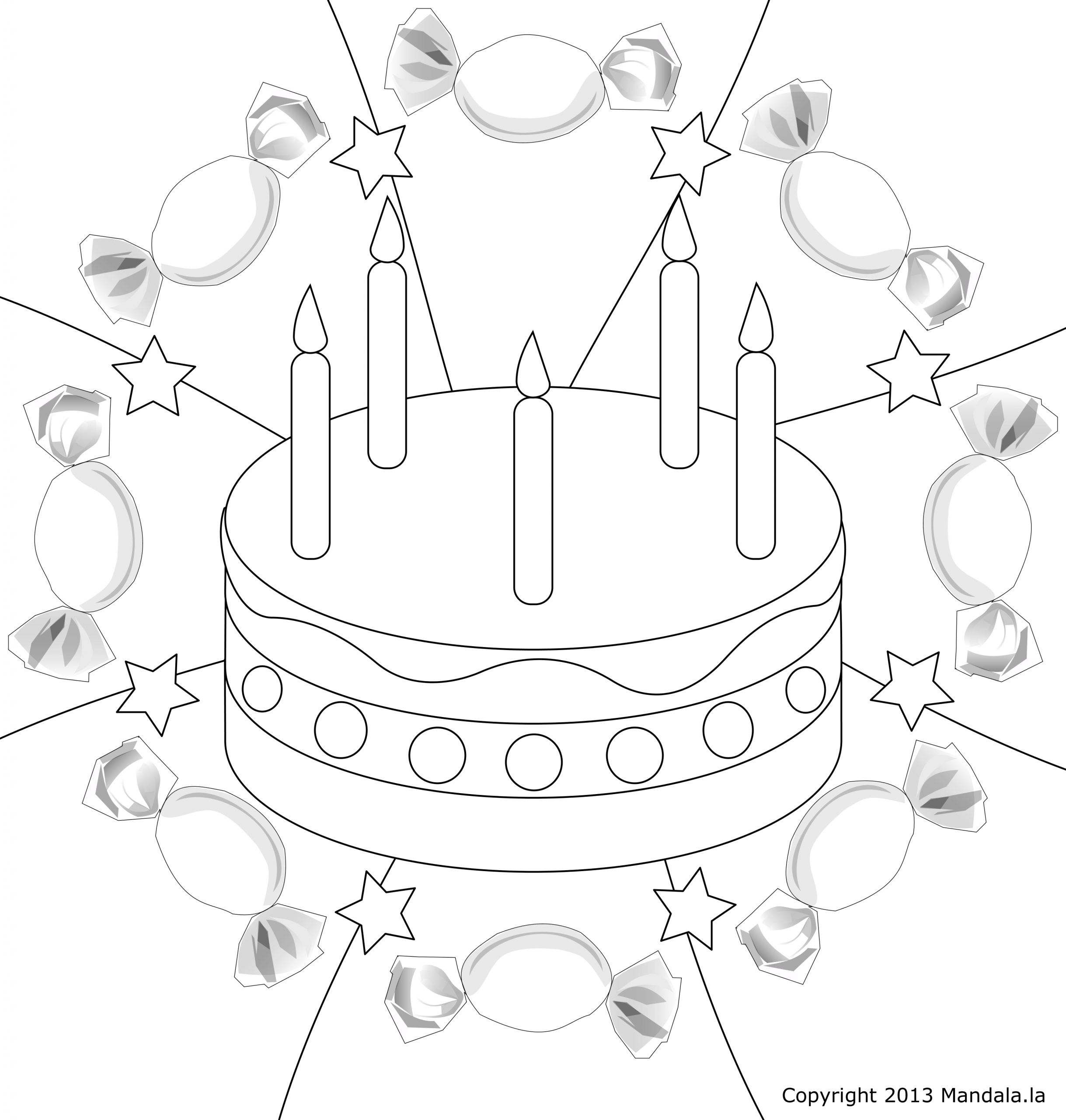 Dessin À Imprimer: Dessin A Imprimer Gateau Anniversaire à Coloriage Gateau Anniversaire