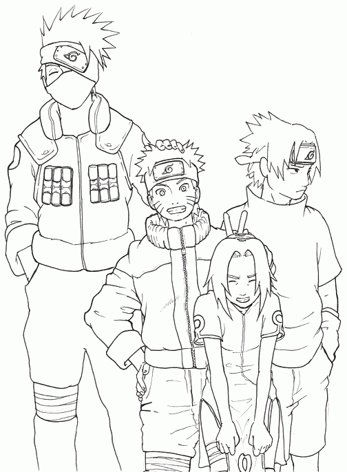 Dessin À Imprimer: Dessin A Imprimer Naruto Kakashi concernant Coloriage Naruto À Imprimer