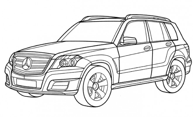 Dessin À Imprimer: Dessin A Imprimer Voiture Mercedes serapportantà Dessin 4X4