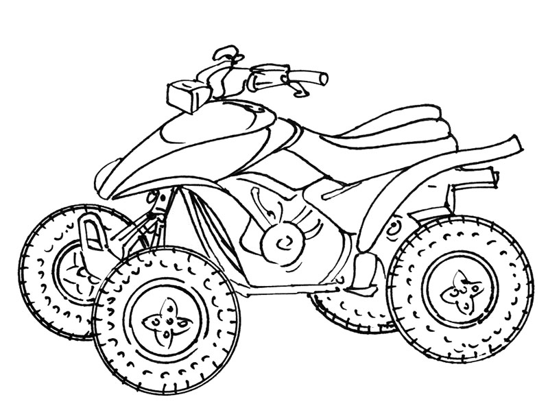 Dessin À Imprimer: Dessin Moto Quad A Imprimer dedans Coloriage Quad Cross