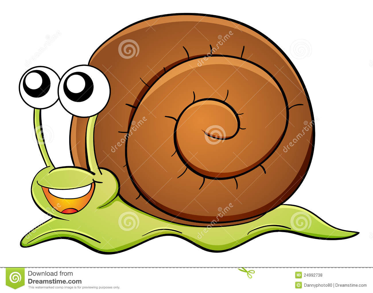 Dessin Animé D&amp;#039;Escargot Illustration De Vecteur dedans Escargot Dessin Couleur