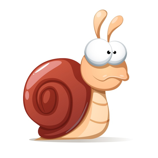 Dessin Animé D&amp;#039;Escargot | Télécharger Des Vecteurs Premium serapportantà Escargot Dessin Couleur