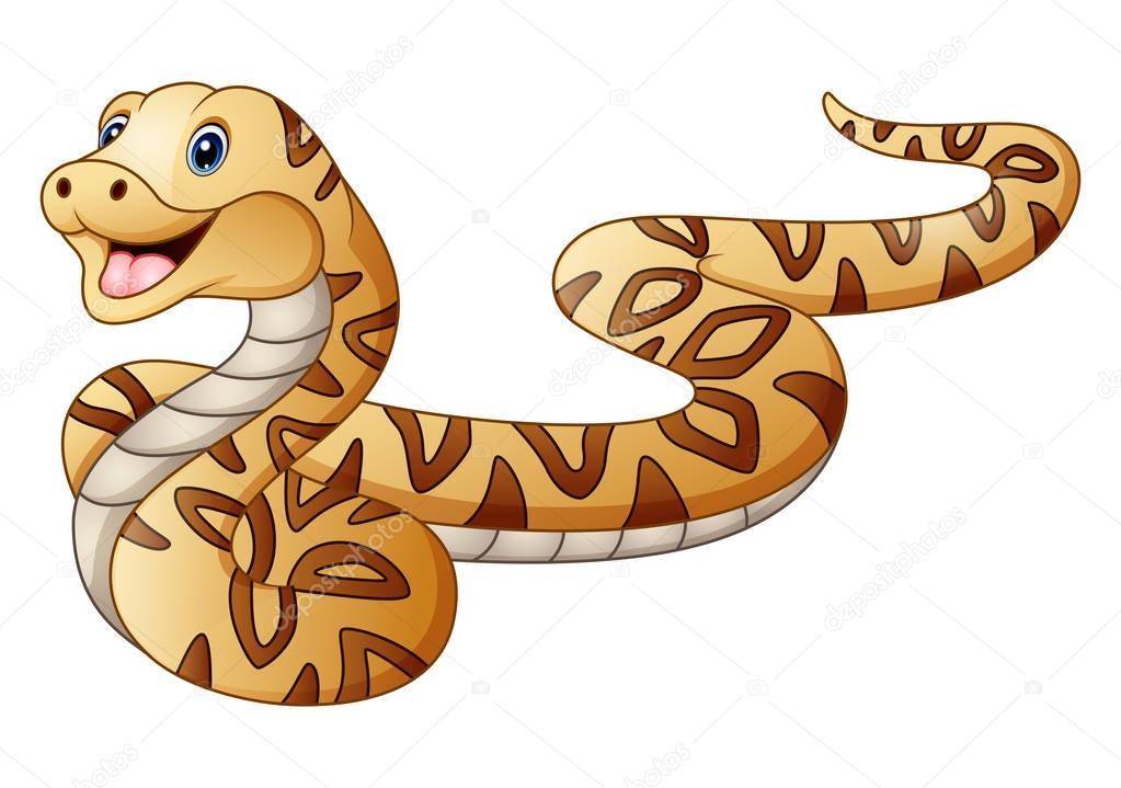 Dessin Animé Mignon Serpent — Image Vectorielle Dualoro encequiconcerne Dessin Serpent