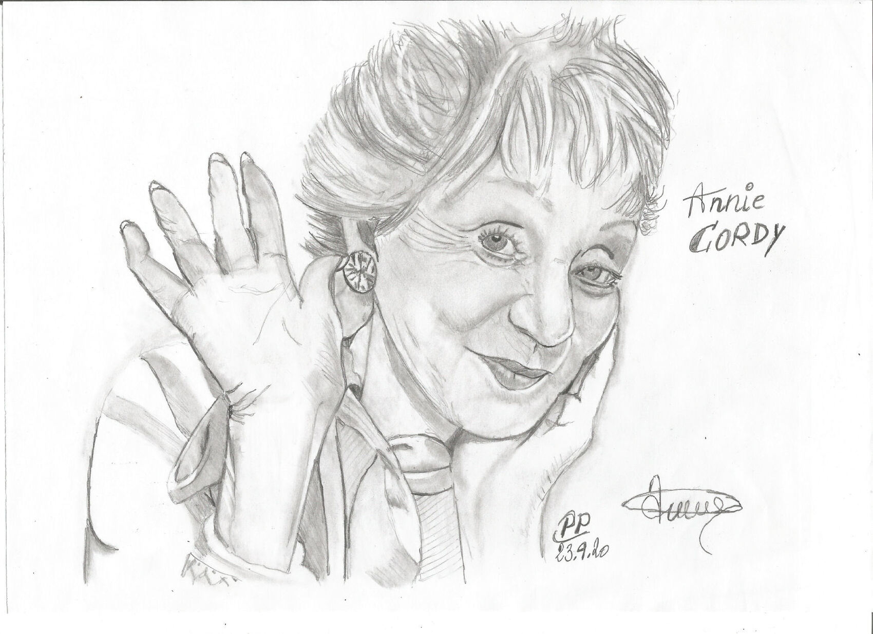 Dessin Annie Cordy intérieur Dessin Touchant