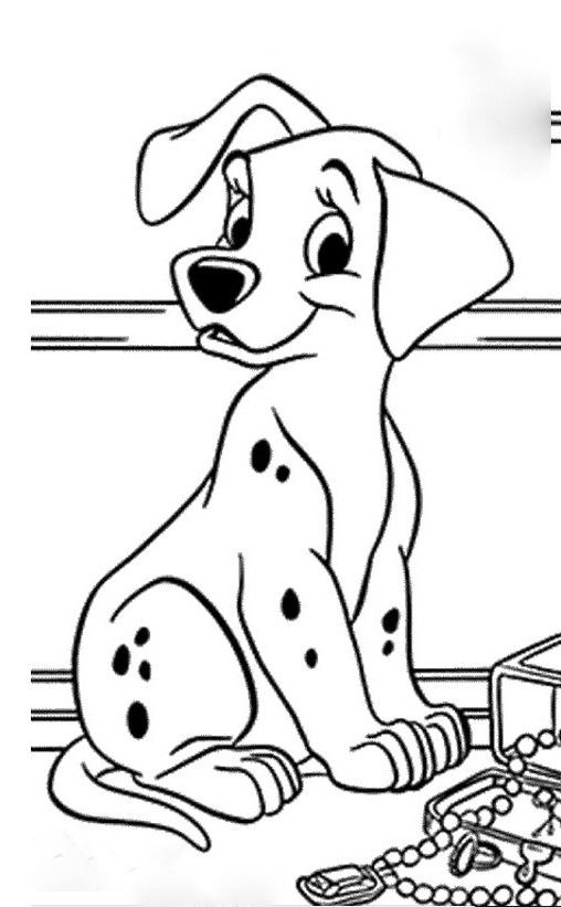 Dessin Chien Dalmatien | Desenhos Para Crianças Colorir tout Dessin Un Chien Facile,