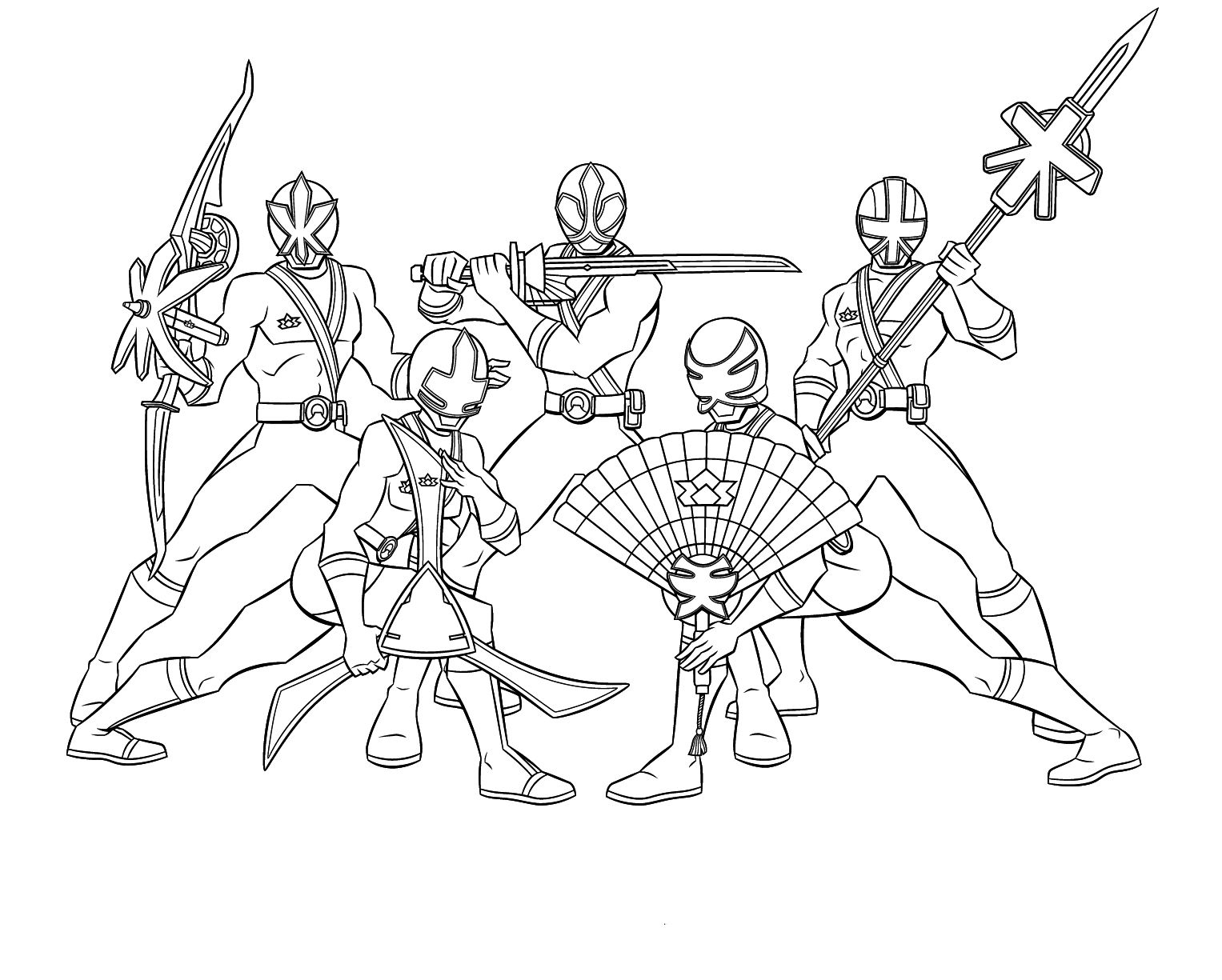 Dessin Coloriage Power Rangers | Des Milliers De Coloriage dedans Samurai 8 Coloriage