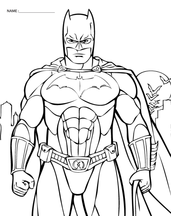 Dessin De Coloriage Batman Gratuit À Imprimer - Cp03833 concernant Coloriage Batman