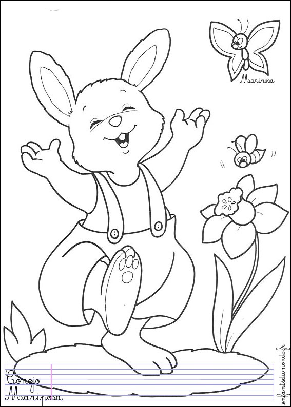 Dessin De Lapin Gratuit À Imprimer Et Colorier - Coloriage avec Imprimer Des Dessins À Colorier