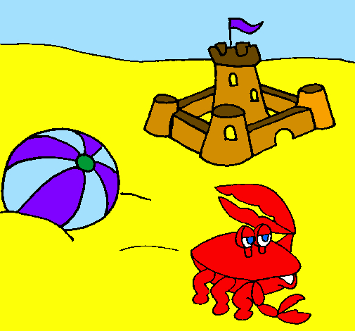 Dessin De Plage 2 Colorie Par Membre Non Inscrit Le 13 De tout Coloriage Dessin Plage