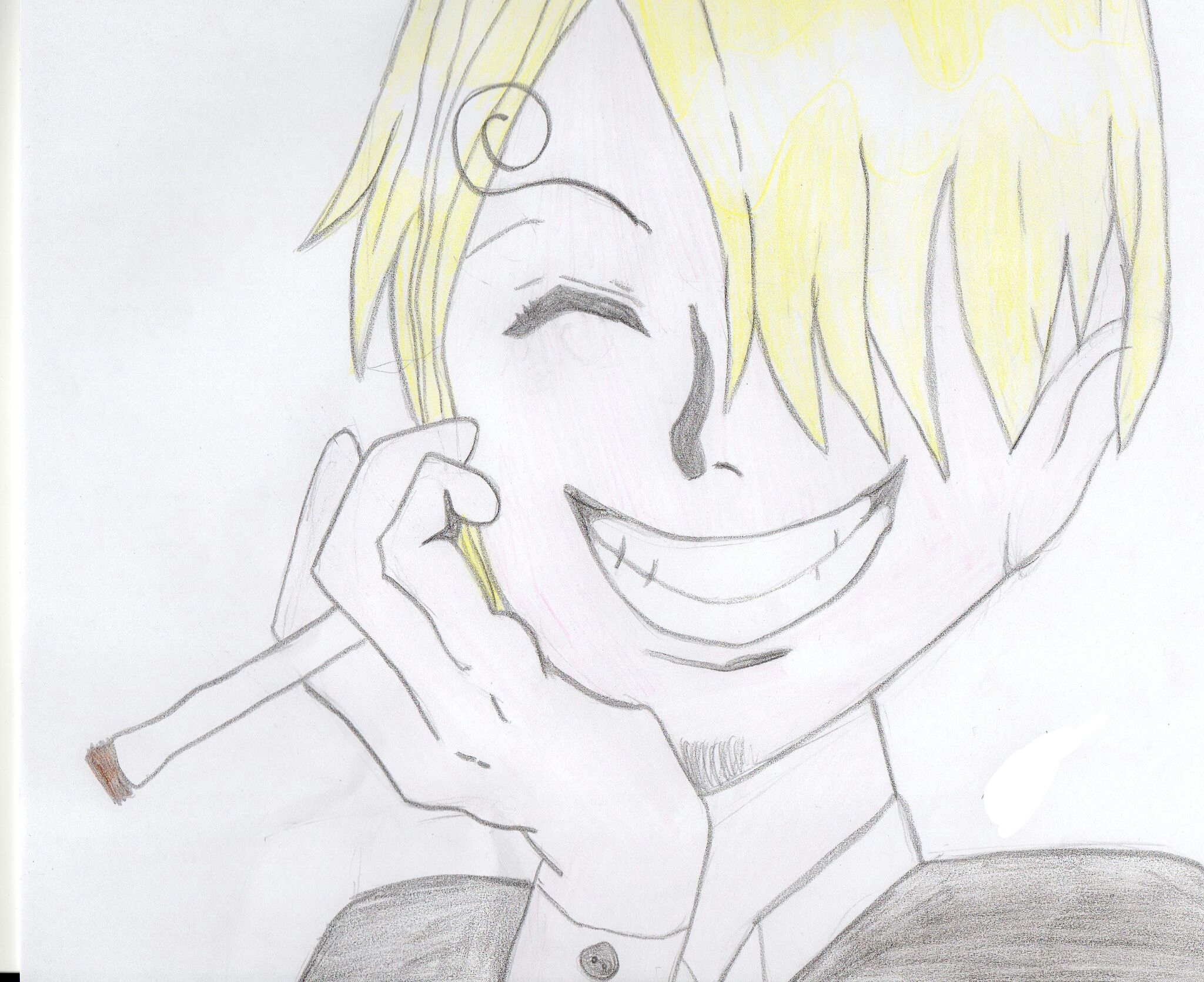 Dessin De Sanji Dans One Piece - Les Créations De Pauline pour Dessin 8D