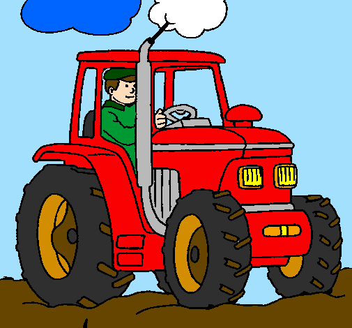 Dessin De Tracteur En Fonctionnement Colorie Par Membre concernant Dessin Tracteur