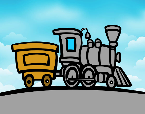 Dessin De Train Avec Wagon Colorie Par Raphael Le 19 De intérieur Dessin Wagon