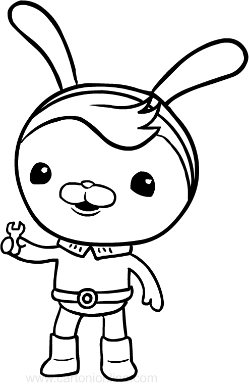 Dessin De Tweak, Le Lapin Des Octonauts encequiconcerne Coloriage Octonautes