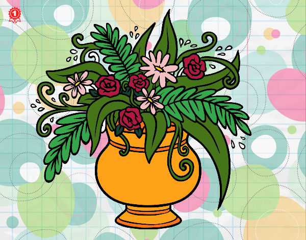 Dessin De Un Vase Avec Des Fleurs Colorie Par Membre Non encequiconcerne Dessin Coloriage Vase Sans Fleur