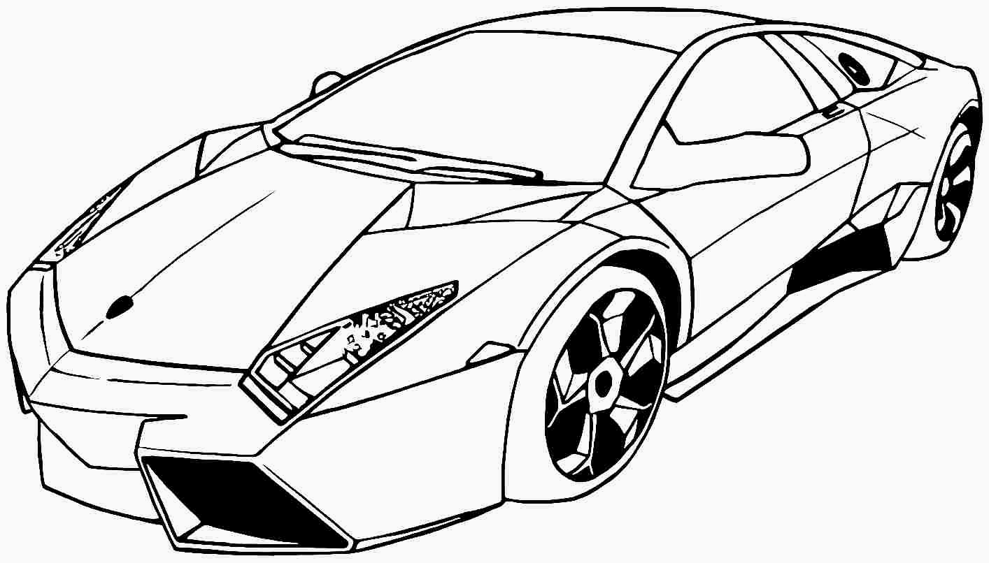 Dessin De Voiture De Sport A Colorier | Coloriage Kids pour Dessin Voiture Facile,