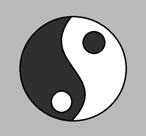 Dessin De Yin Et Yang Colorie Par Membre Non Inscrit Le 07 concernant Dessin Yin Yang