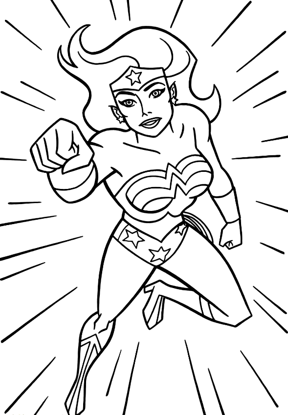 Dessin Disney: Coloriage A Imprimer De Wonder Woman intérieur Coloriage Dessin Wonder Woman