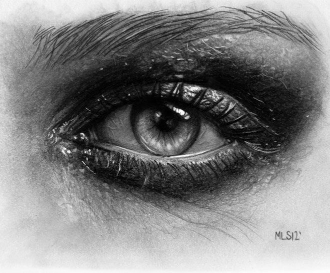 Dessin D&amp;#039;Oeil | Realistic Drawings, Realistic Pencil concernant Dessin Oeil,