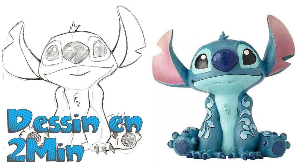 Dessin En 2 Min: Stitch - Lilo Et Stitch avec Dessin Disney Stich