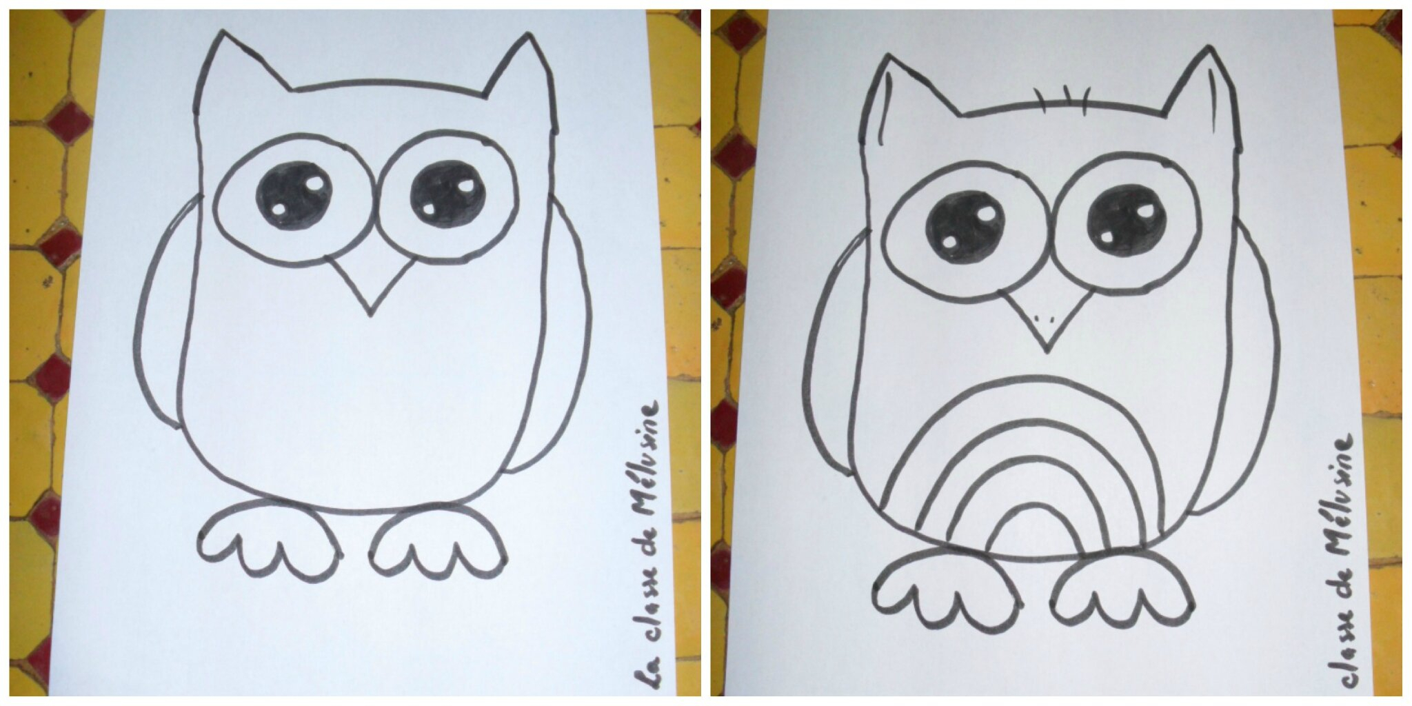 Dessin Facile Chouette - Coloriage Hibou Img 17845 Az tout Quoi Dessiner Facile