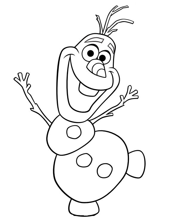 Dessin Facile Olaf dedans Coloriage Olaf