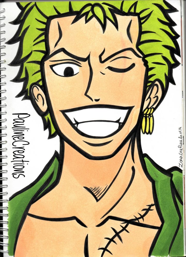 Dessin Facile One Piece : Graphic Lab Autocollant One encequiconcerne Dessin Zoro Facile,