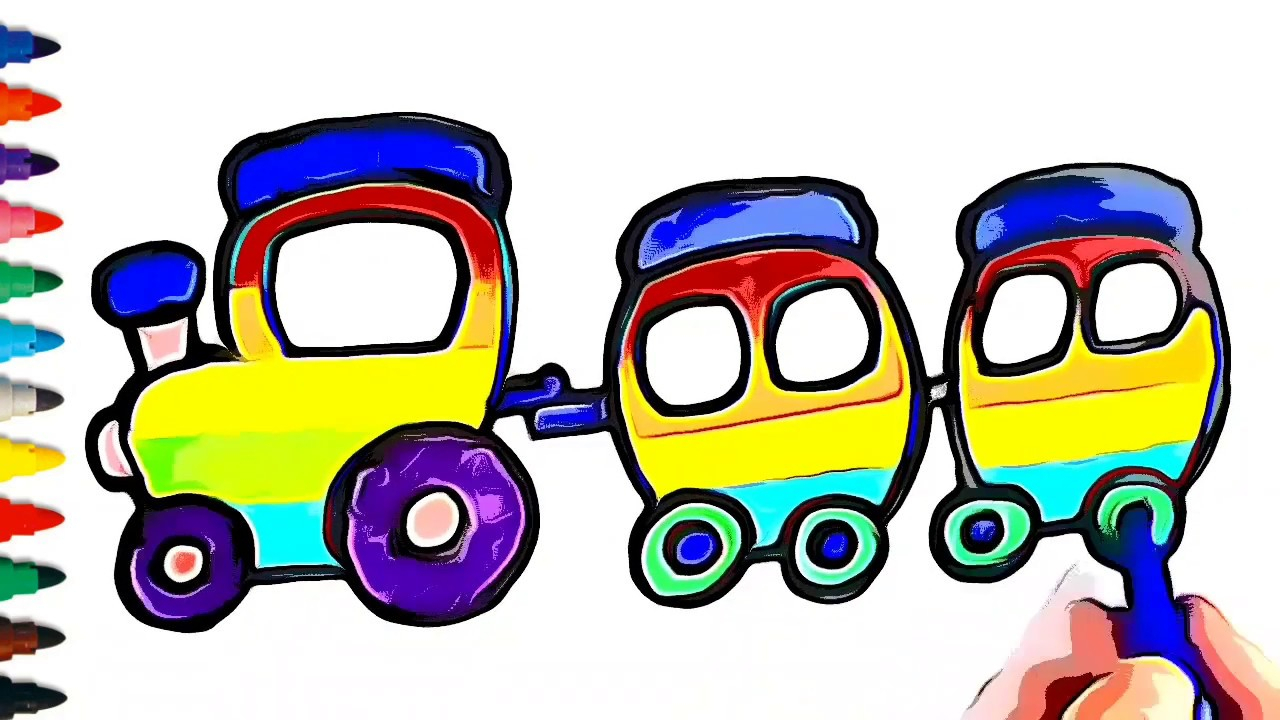 Dessin Facile Wagon : Coloriage Wagon Passagers - Aujourd intérieur Dessin Wagon