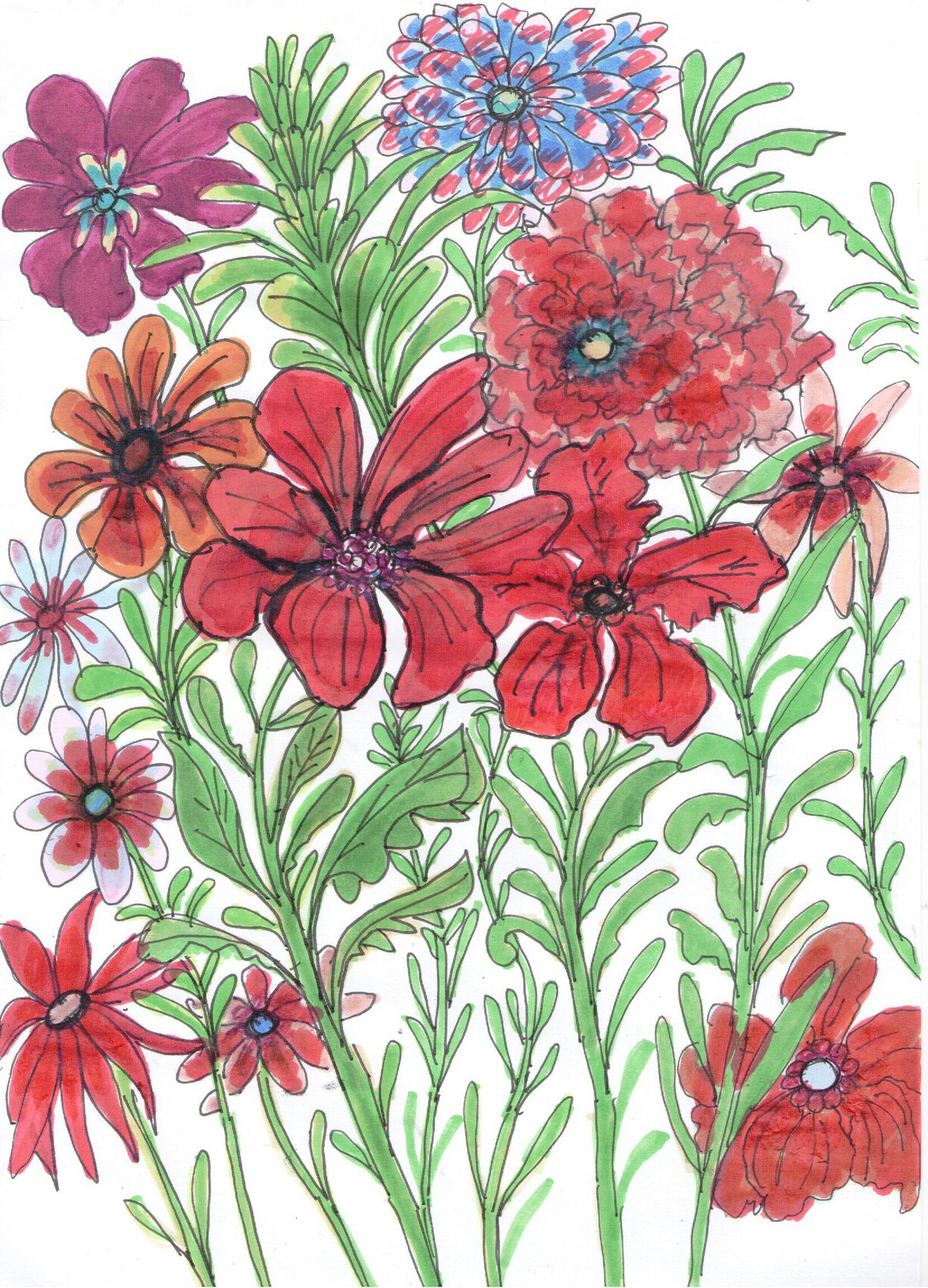 Dessin Fleurs avec Dessin Fleur