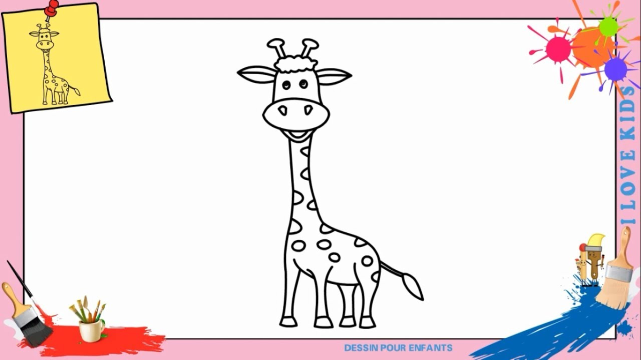 Dessin Girafe - Les Dessins Et Coloriage à Comment Dessiner M,