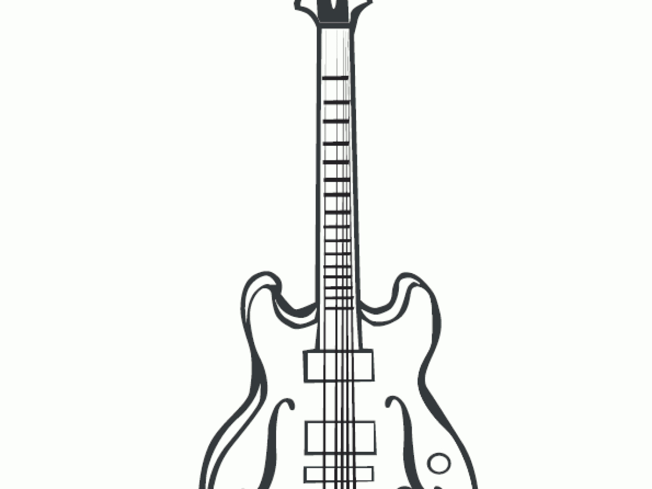 Dessin Guitare Rock Facile - Dessin Facile destiné Coloriage Dessin Guitare