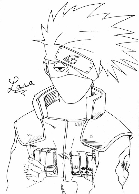 Dessin : Kakashi - Naruto Et Compagnie concernant Coloriage Kakashi,