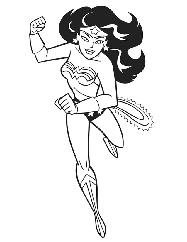 Dessin Kawaii: Coloriage A Imprimer De Wonder Woman intérieur Coloriage Wonder Woman