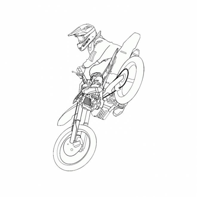 Dessin Kawaii: Dessin A Imprimer Moto Cross Yamaha pour Coloriage Quad Cross