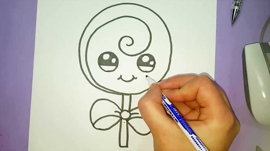 Dessin Kawaii Facile Bonbon : Coloriage Bonbon Et dedans N Dessin Facile